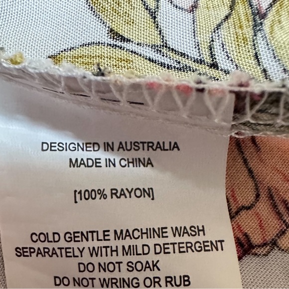 Anthropologie Abel the Label floral off shoulder midi maxi dress, S. - Picture 8 of 14